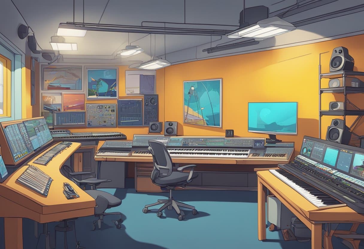 A bustling animation studio in Lancashire creates vibrant music videos