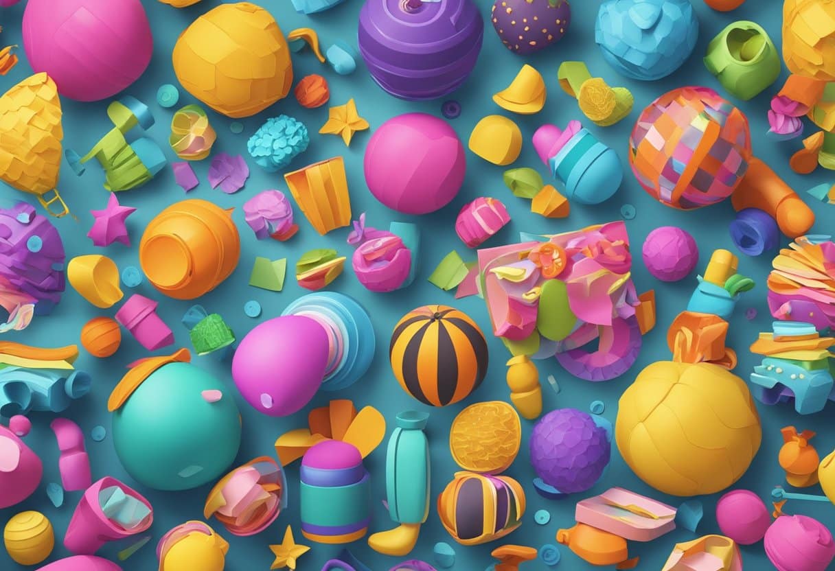 A colorful array of animated objects come to life, dancing and moving in a stop motion sequence, creating a vibrant and captivating commercial scene