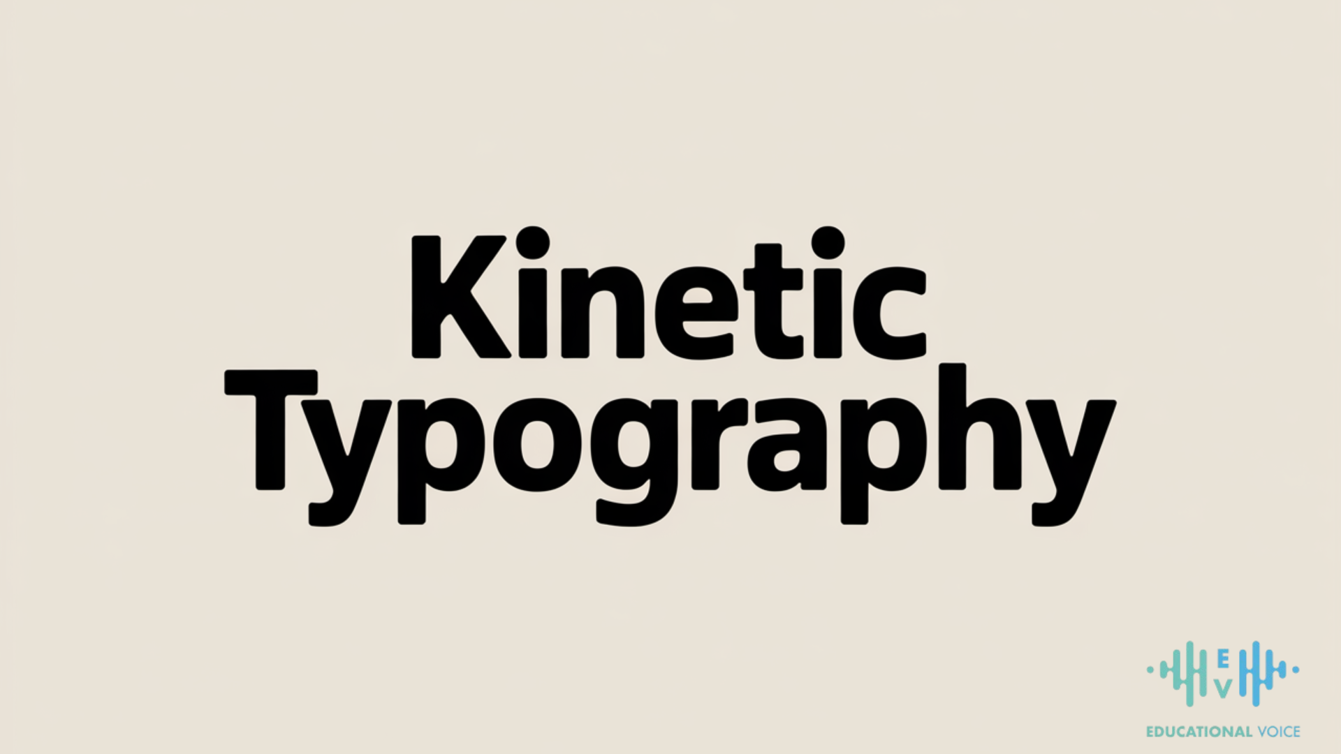 Kinetic Typography