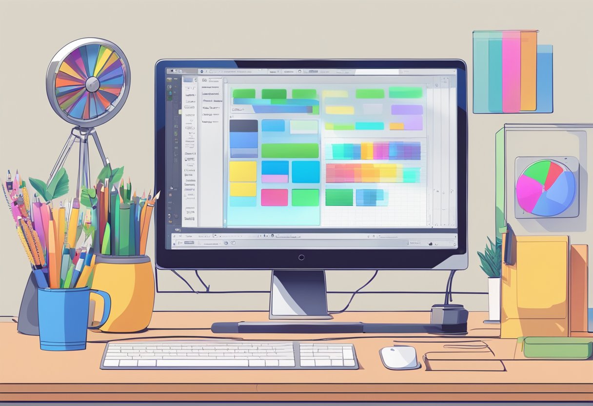 A computer screen displaying various animation software options with a hand hovering over them, considering which one to select