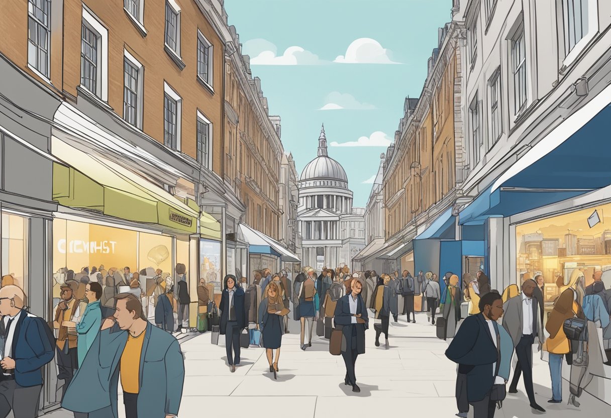 A bustling industry event in London, with networking and animated displays showcasing the best of the city's animation studios