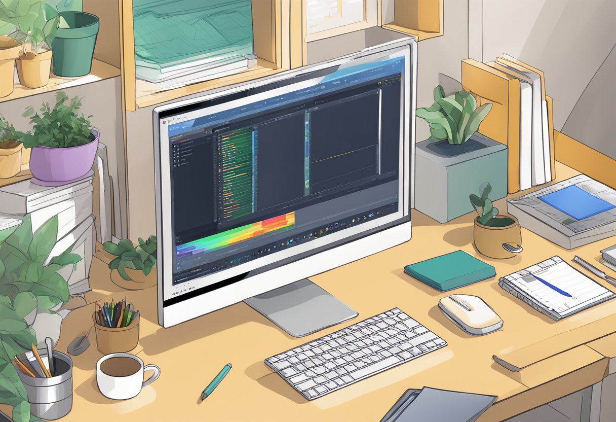 A computer screen displaying animation software tools for education