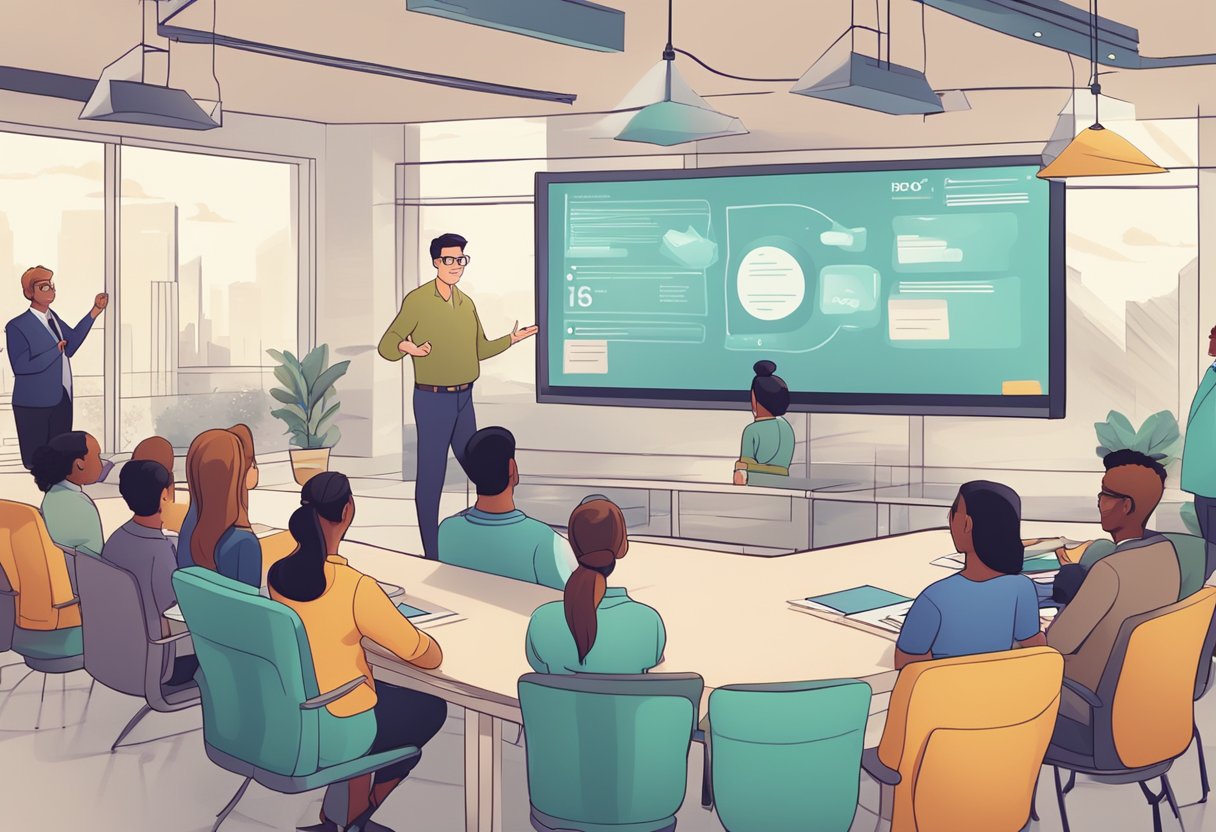 An animated video showing various FAQ topics with clear explanations and engaging visuals