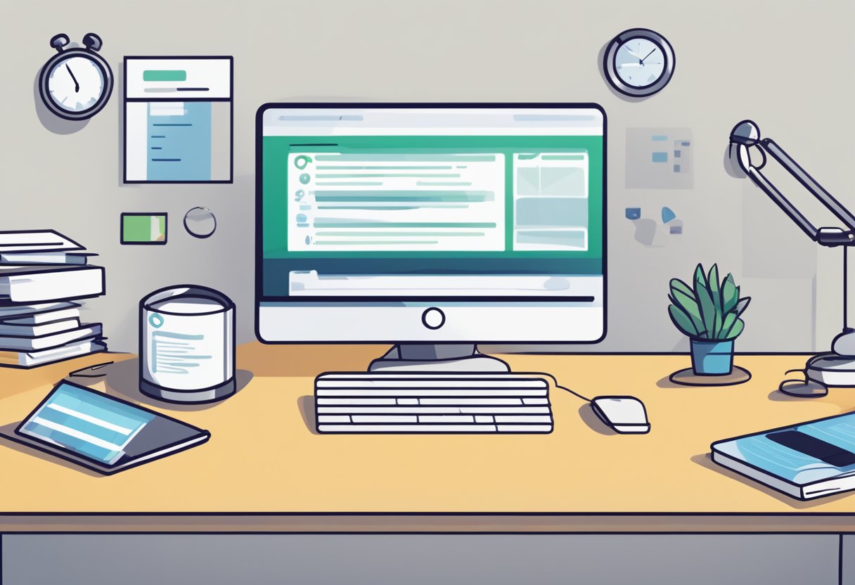 A computer screen displaying a list of frequently asked questions about animation services in the UK. A stylized logo of the company is visible in the corner