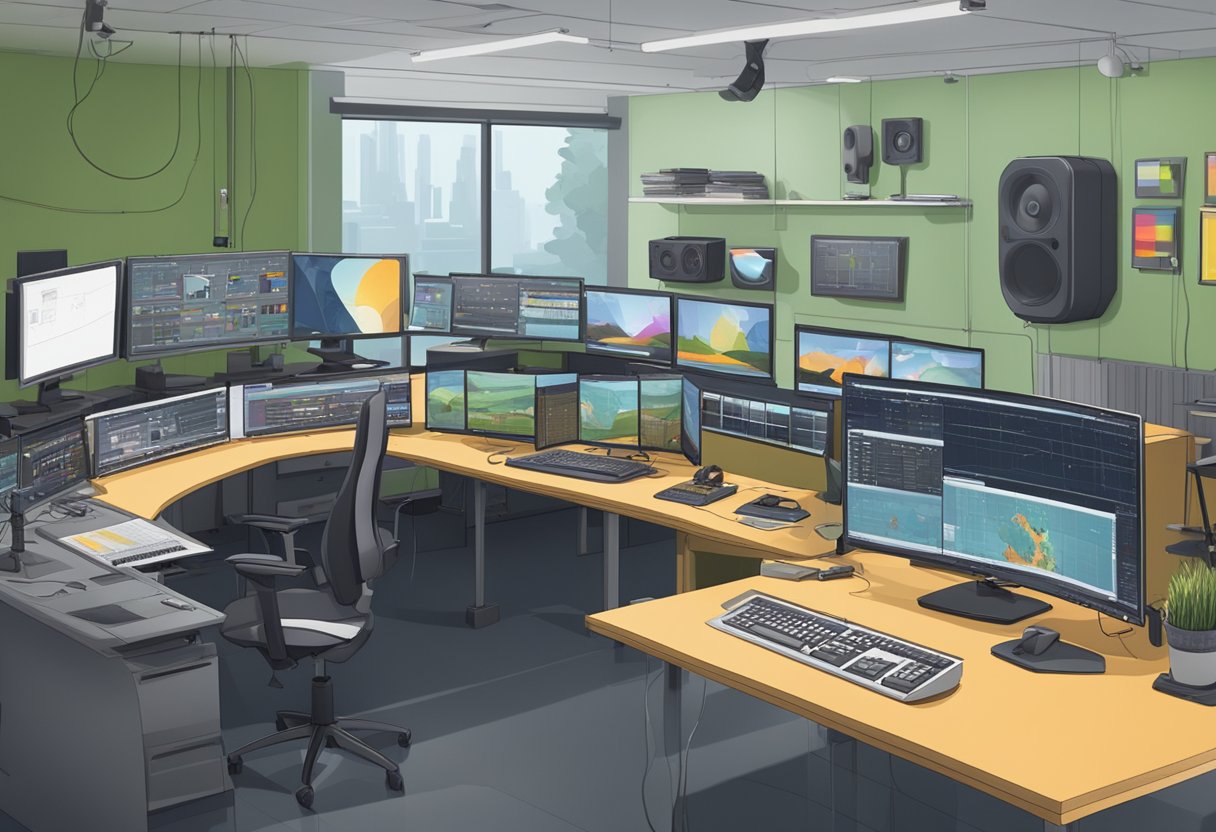 An animation studio in the UK showcasing cutting-edge technology and innovation in production