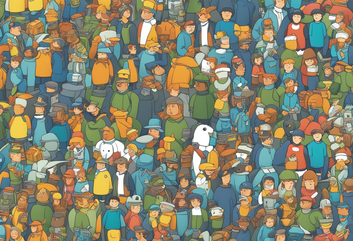 A colorful array of animated characters and scenes representing various animation services offered in Northern Ireland