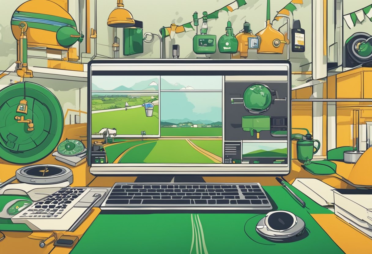 A dynamic animation showcasing various elements of Irish culture and technology, illustrating the concept of "Adding Value Beyond the Video" through vibrant visuals and engaging storytelling