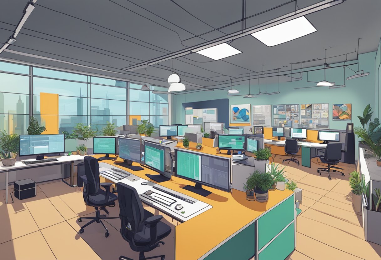 An animation studio in Leeds, bustling with creatives, collaborating and forming partnerships to bring their ideas to life