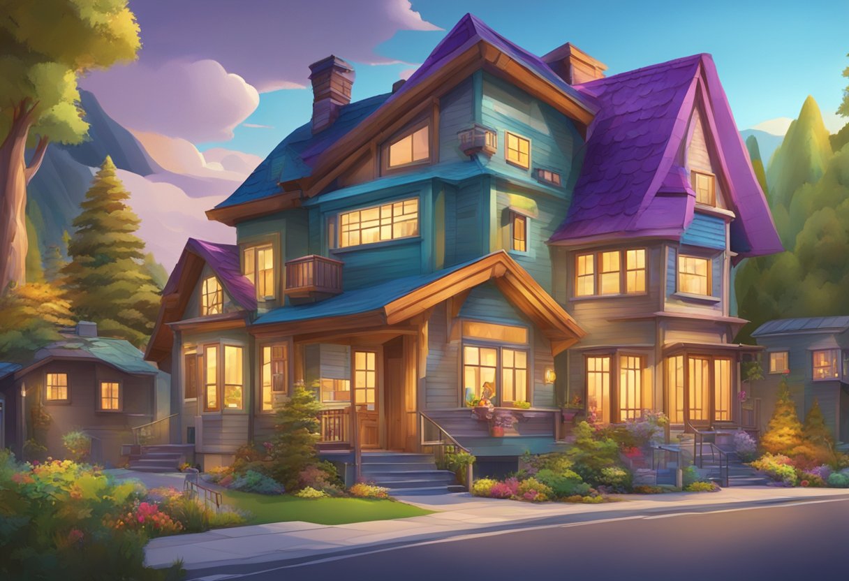 A vibrant animation studio in British Columbia showcases diverse specializations and capabilities through dynamic and colorful characters and scenes