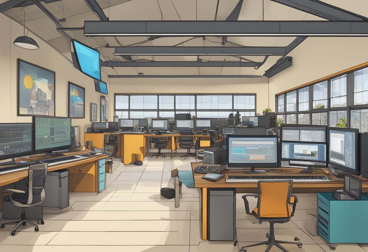 A bustling animation studio in Durban integrates multimedia for production