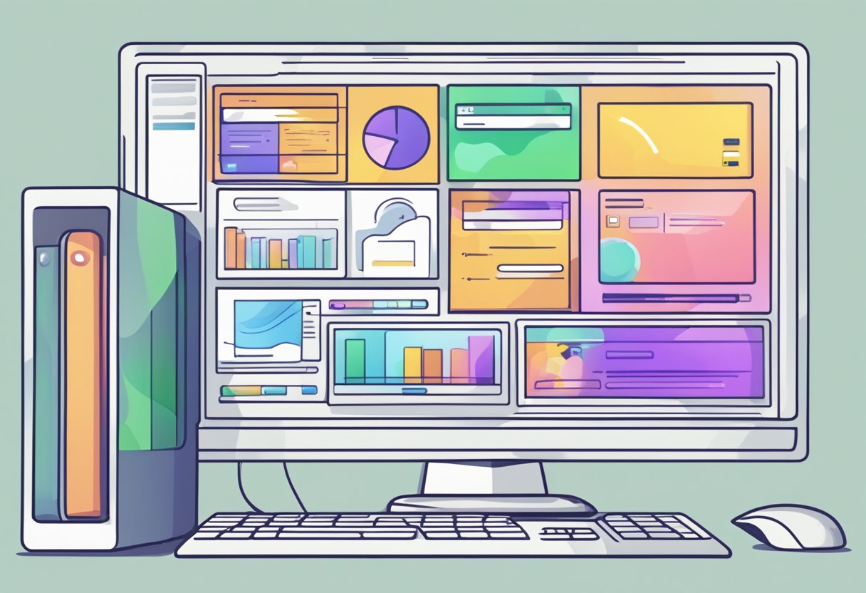 A computer screen displaying various animation service options with interactive elements
