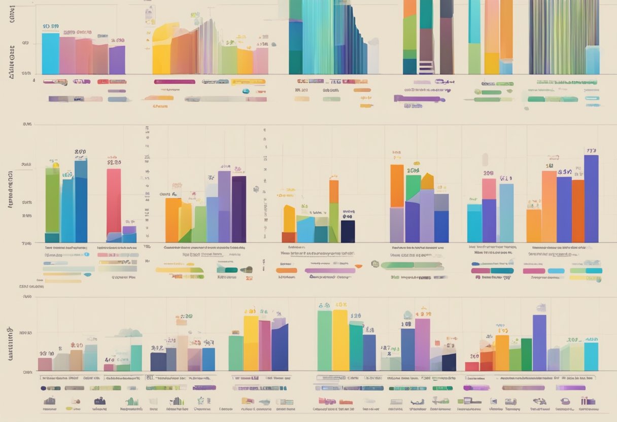 A colorful graph shows a rise in educational animation usage in TV and film, with various animated characters representing different genres and age groups