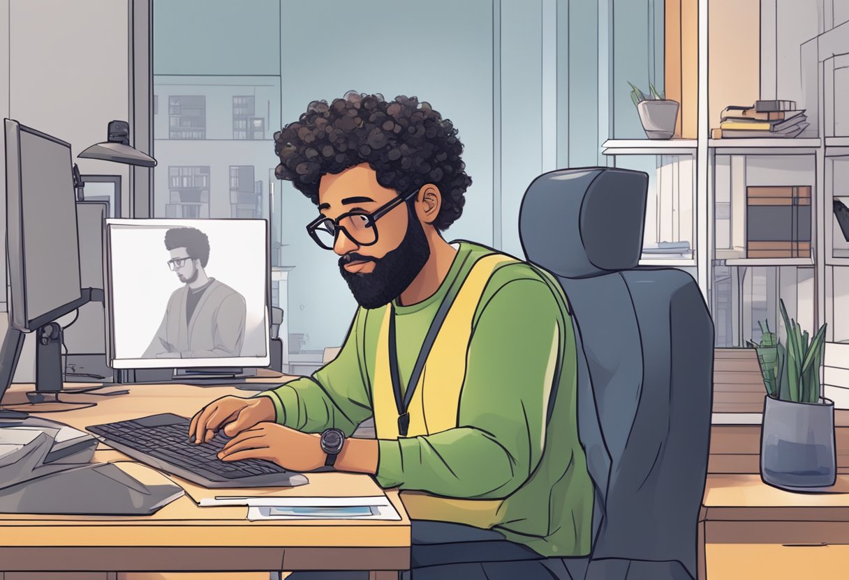 An animator creating original AI-generated characters for an ethical and legally compliant animation project