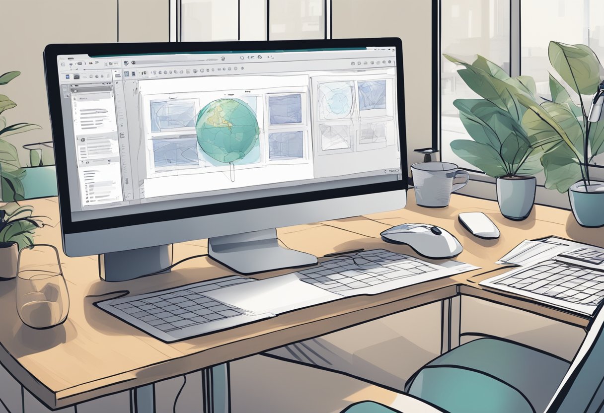 AI software seamlessly organizes and edits storyboard elements, enhancing collaboration and feedback. Multiple users contribute remotely to a dynamic, evolving visual narrative