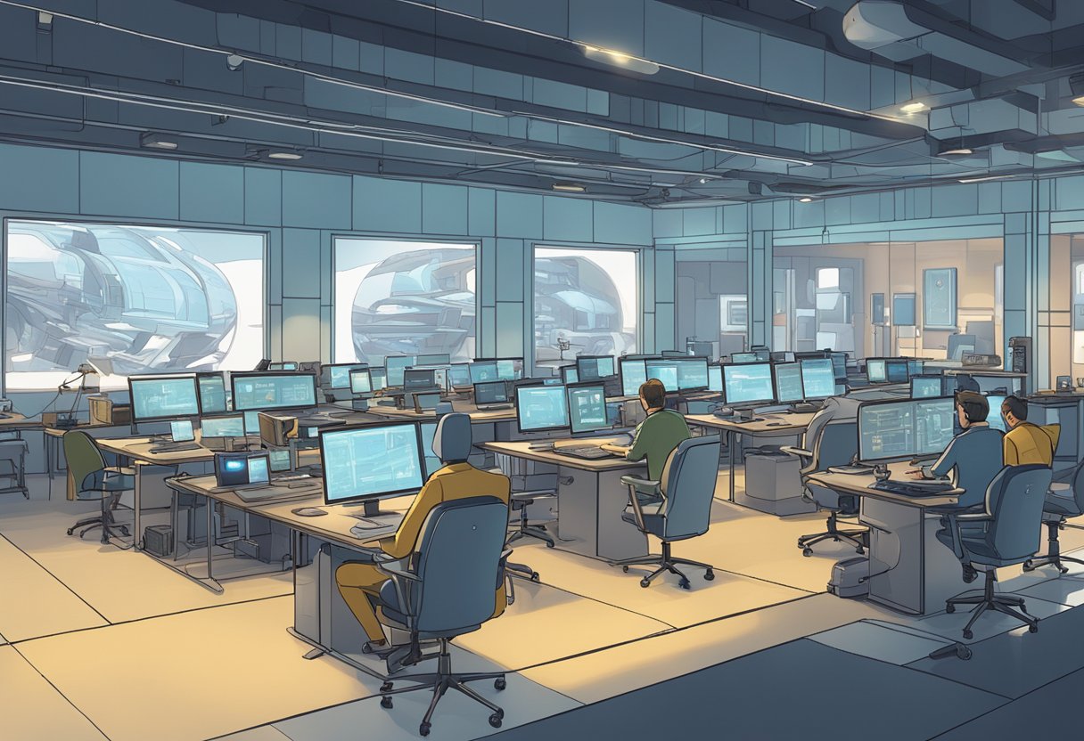 A futuristic AI-powered animation studio creating award-winning scenes for the BAFTAs