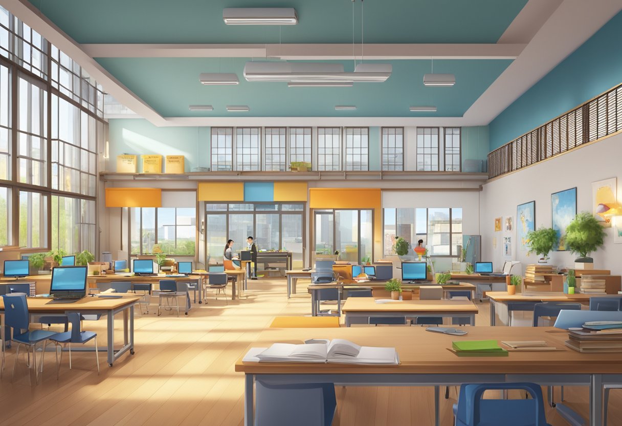 An animation studio nestled among international schools in China, strategically located for creative collaboration and talent development