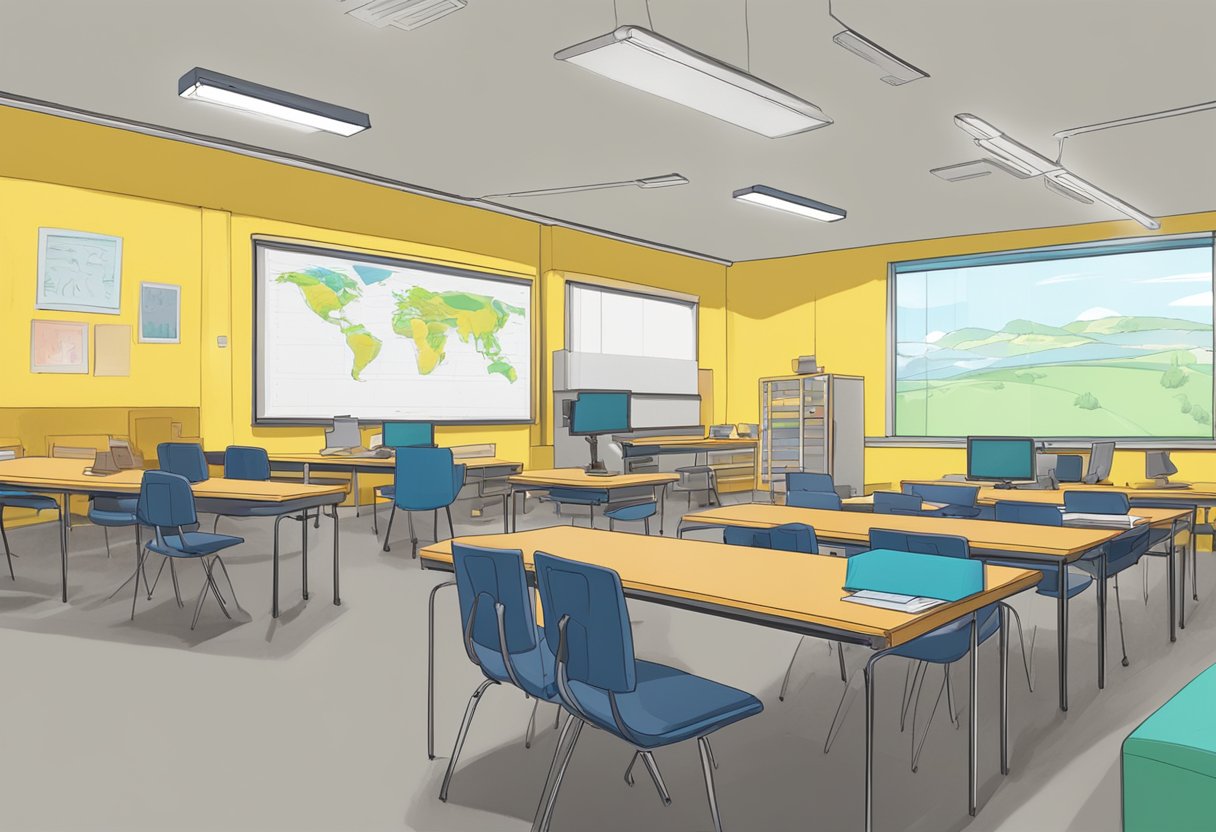 A classroom at Escape Studios: A Closer Look, with professional animators in the UK working on animation projects